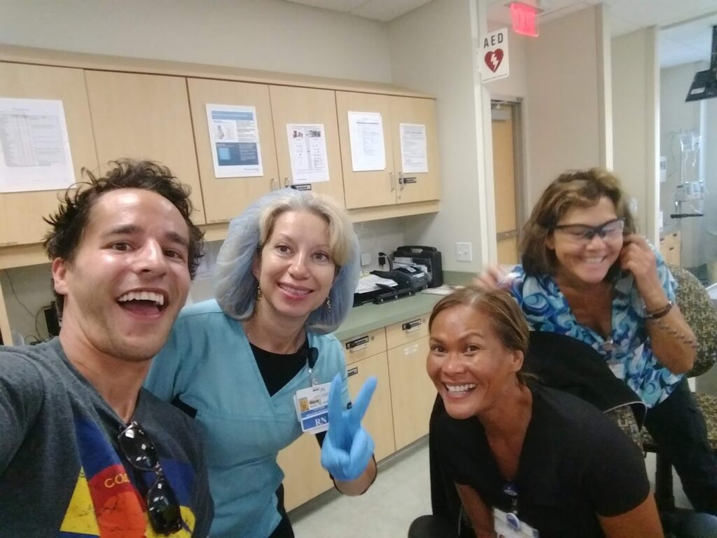 My other "Mom's".  PICC line care team, I visited with these lovely ladies every week.