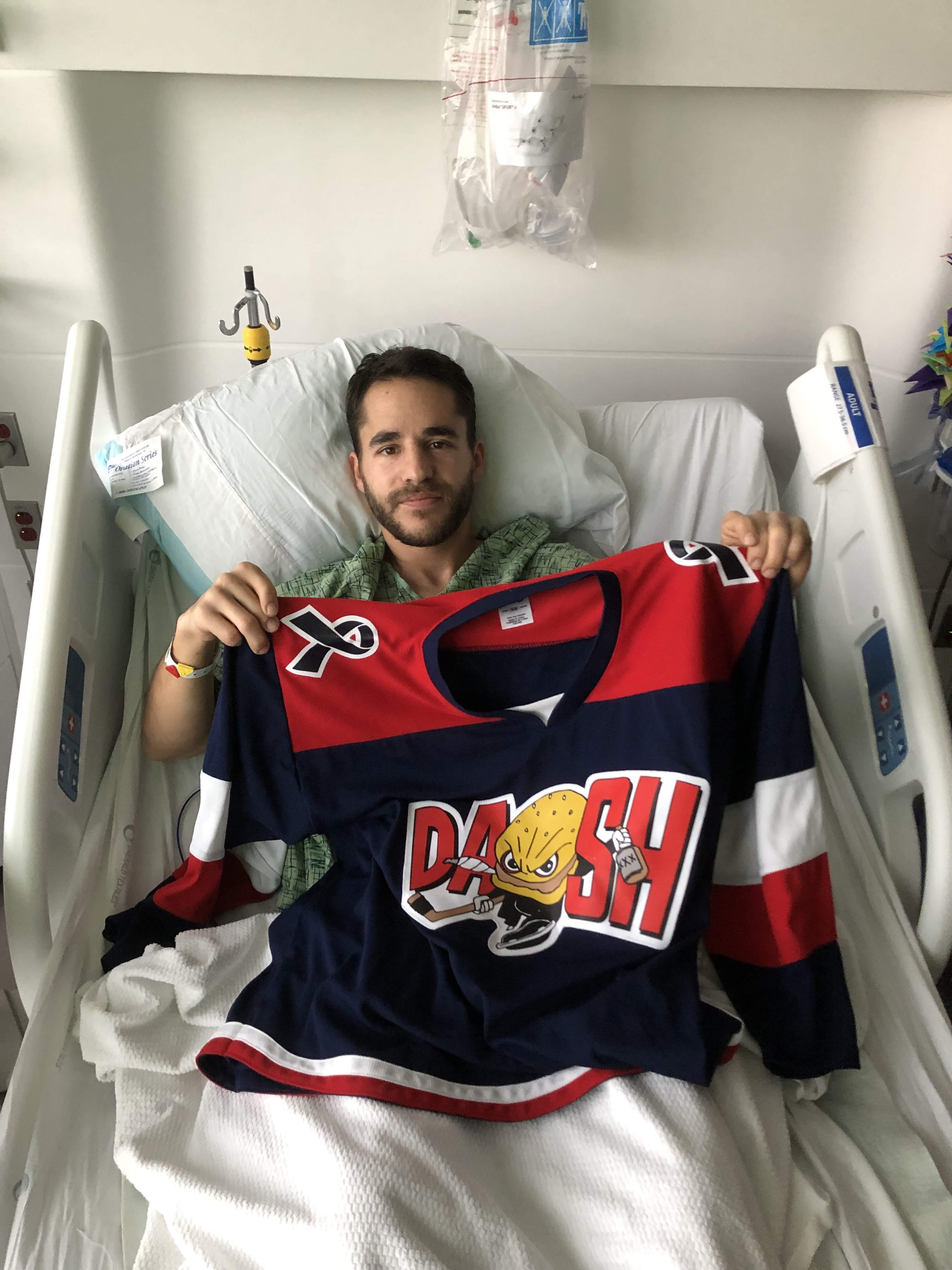 Round 6 – 2nd Surgery Attempt Post-Op. Cheering on Team DASH from UCSD.