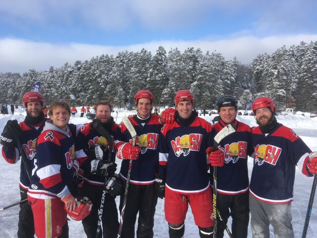 Team DASH put in our best run at the annual pond hockey tourney