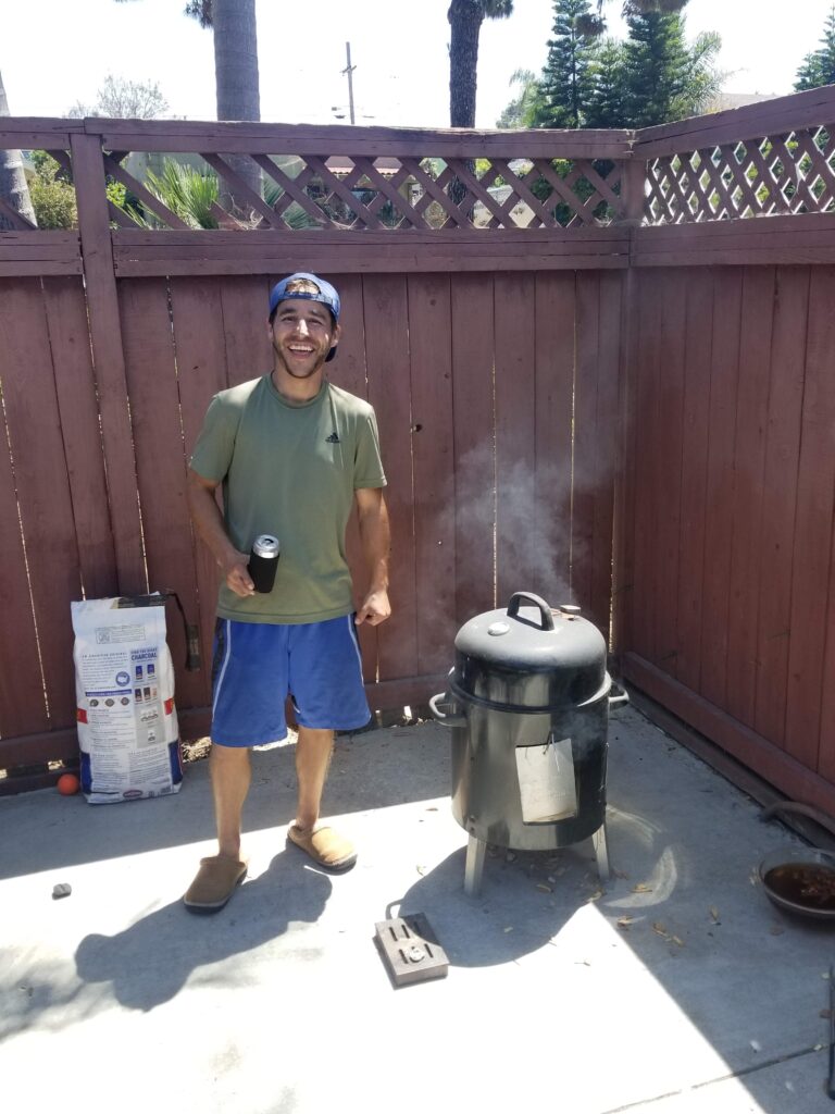 Smokin' a beef brisket on July 4th, 2019.