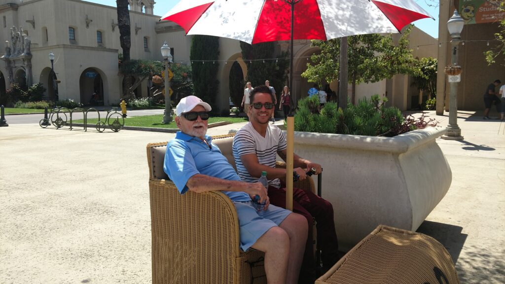 Papa and I cruising Balboa Park