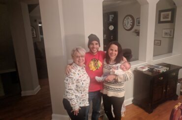 Mom, Kelly, Baby Leila, and I. January 2019.