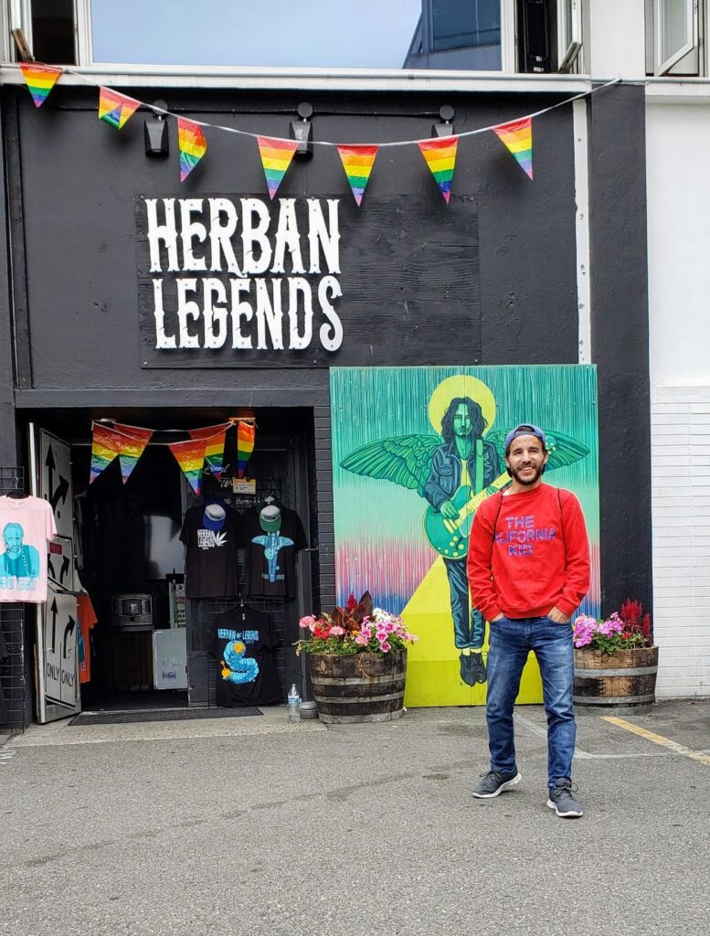 Checking out a smoke shop in Seattle, WA. August, 2019.